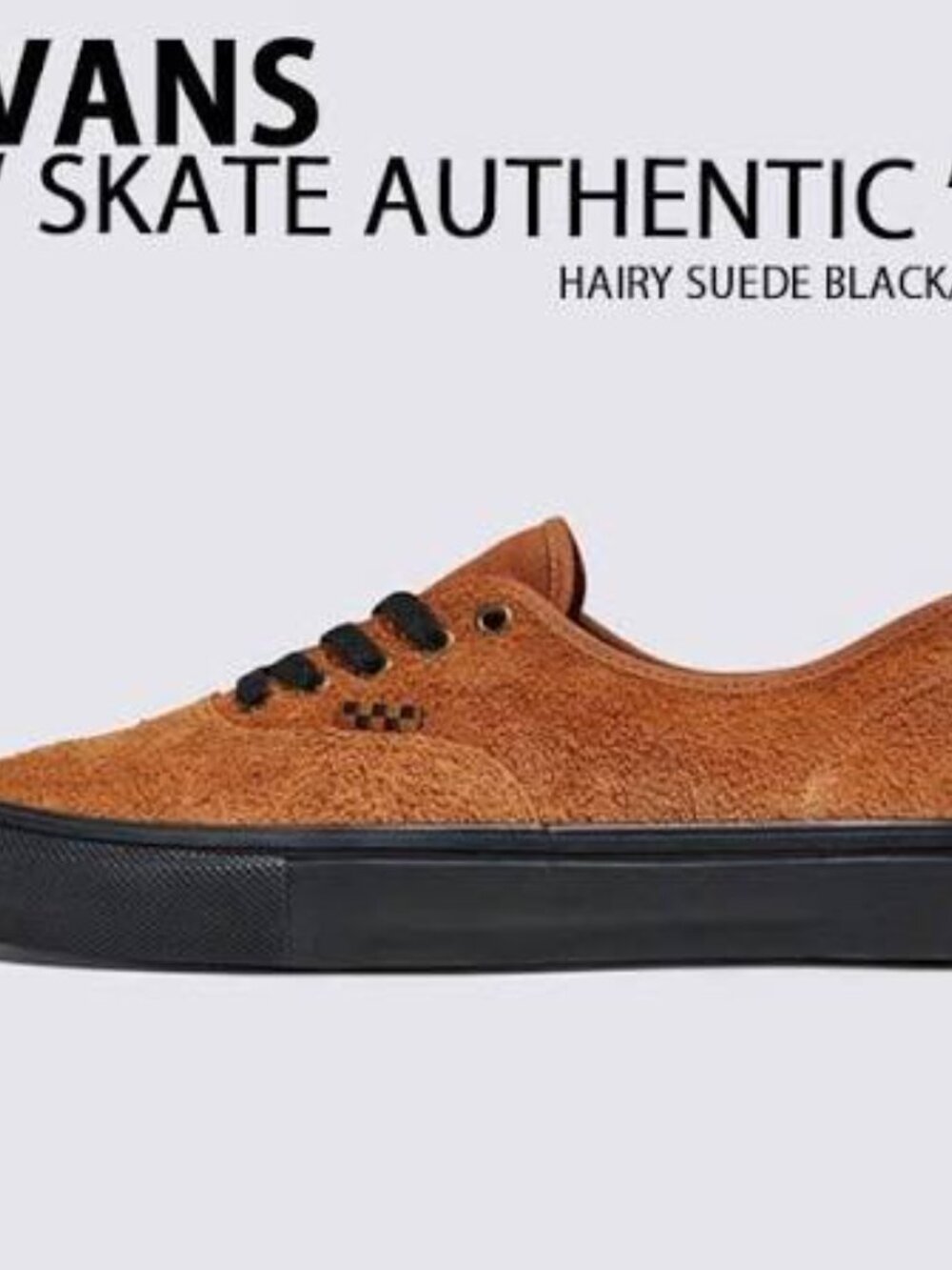 Vans Skate Authentic (Hairy Suede/Black/Rust). Brand New. Mens Size: 10.